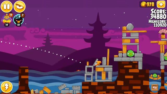 Angry Birds Seasons - Moon Festival - Level 2-11 - 111,300 - World Record! смотреть онлайн