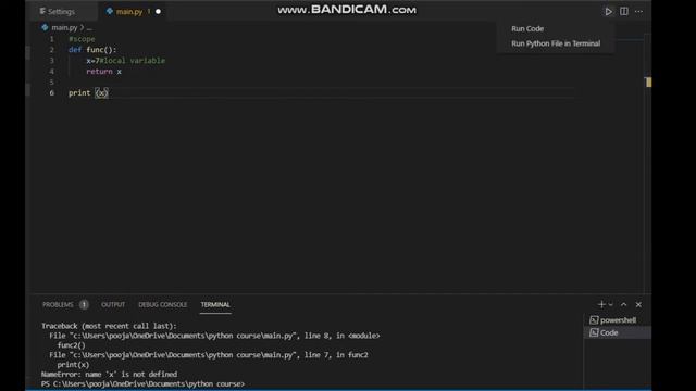 Variable Scope :Python Tutorial 66 смотреть онлайн