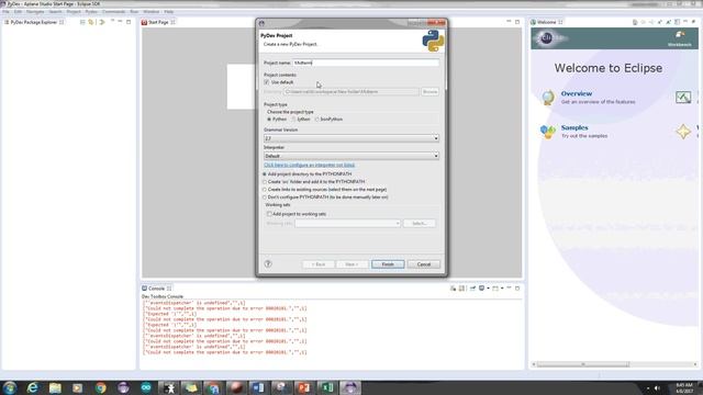 Creating Python Project Folder смотреть онлайн