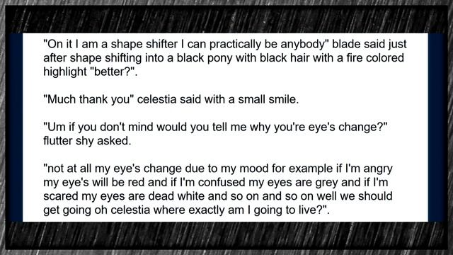blades crossover (Part 2) - A My Little Pony Fanfic смотреть онлайн