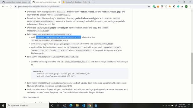 How i use Firebase in Godot || Part 1 using Plugin || English смотреть онлайн