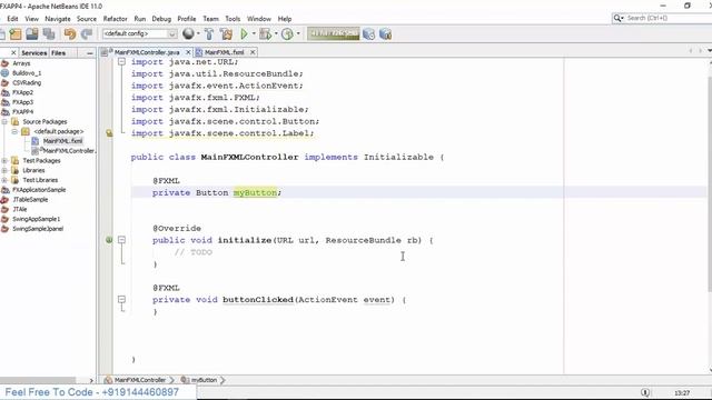 JavaFx - Adding Functionality on Button смотреть онлайн