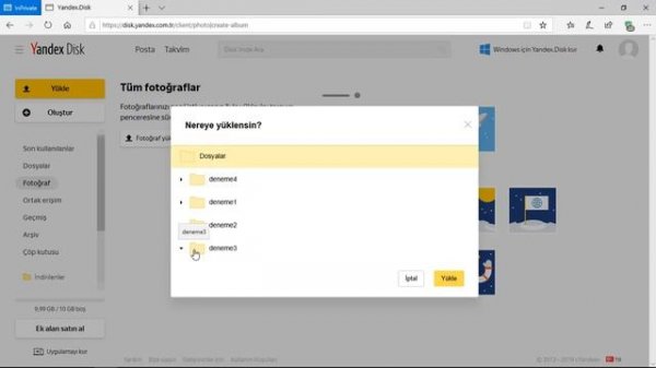 Yandex Disk nasıl kullanılır?