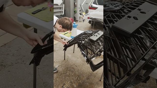 Lexus LX 570 решётку в черный глянец антихром + бронь смотреть онлайн