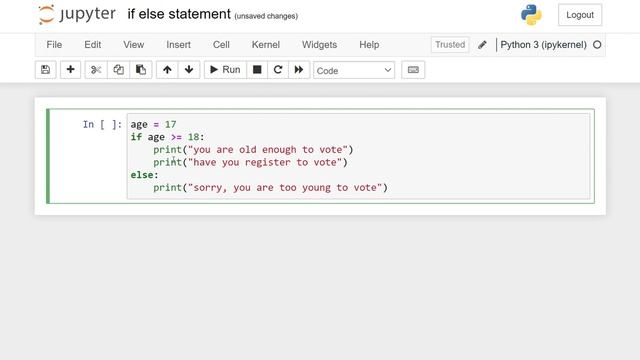 if else statement in Python смотреть онлайн