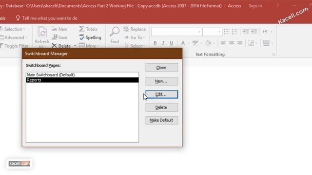 Creating a Dashboard or Switchboard in Access 2016 смотреть онлайн