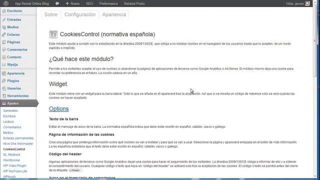 Como implementar el aviso de Cookies en WordPress смотреть онлайн