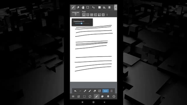Uso de la estabilización en MediBang Paint Pro - Android смотреть онлайн