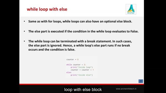 Python Tutorials for Beginners | #4.11 Loop with else block in Python смотреть онлайн