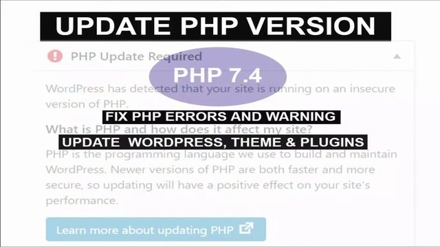 update php version for wordpress website смотреть онлайн