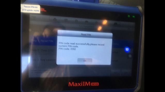 Autel IM508 Astra J - Key Cutting - PIN Reading - And Key Learning