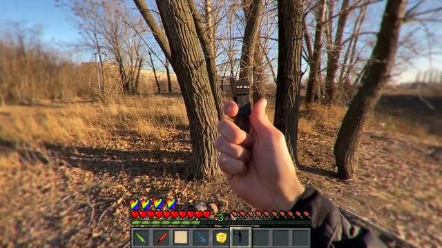 Minecraft In Real Life POV CRAFTING DIAMOND GUN - Realistic Minecraft Vs Real Life