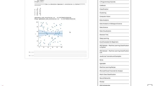 How to determine Spearman’s correlation in Python смотреть онлайн