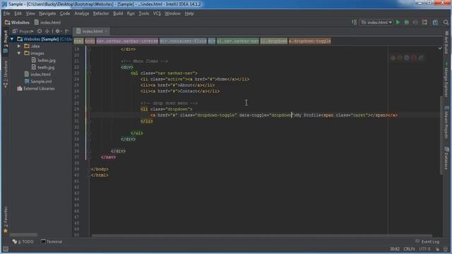 Bootstrap Tutorial for Beginners 7 Dropdown Menu смотреть онлайн