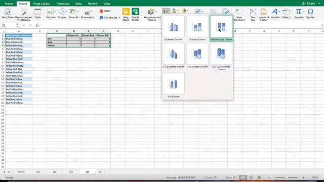 Creating a Stacked Bar Graph from a Ranking Question смотреть онлайн