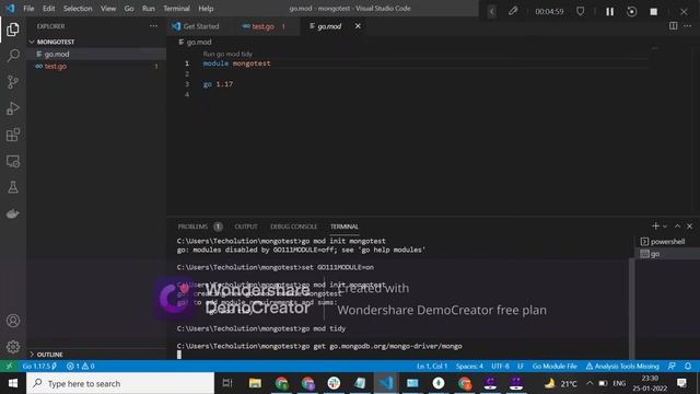 GO IMPLEMENTATION FOR connecting mongodb cluster and interting data into database смотреть онлайн