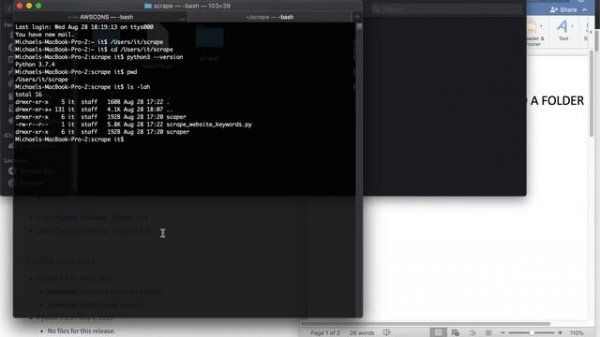 Installing Python3 and Running a Python Script