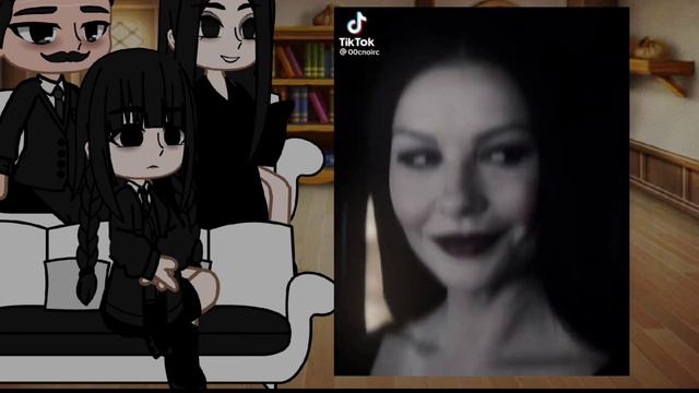 реакция уэнздей и её родителей смотреть онлайн