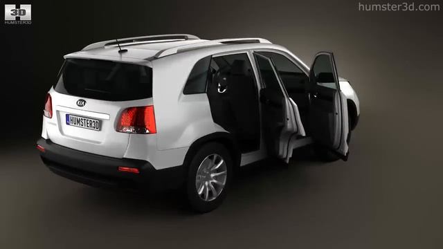 Kia Sorento HQ interior 2011 by 3D model store Humster3D.com смотреть онлайн