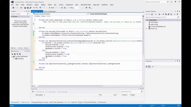 SQL Connection Control Demo смотреть онлайн