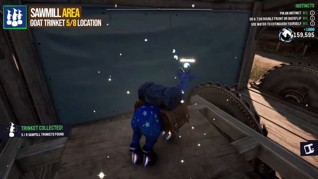 All 8 Sawmill Trinkets Goat Simulator 3