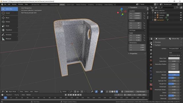 Экспорт моделей из FreeCAD в WebGL