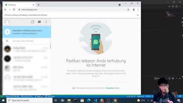BOT Whatsapp Using Python Selenium Work!!! смотреть онлайн
