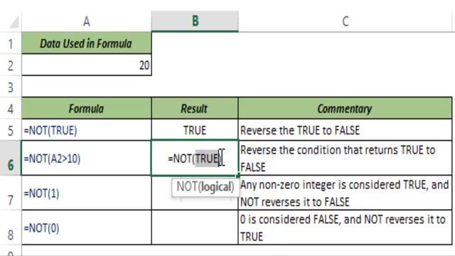 NOT Formula in Excel смотреть онлайн