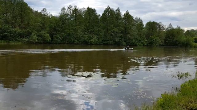 Лодочный мотор Hidea HD 5FHS (5 л.с. 2 тактный) и лодка 