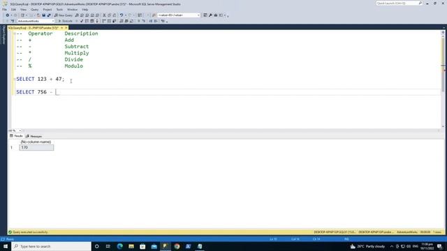 SQL Arithmetic Operators Tutorial смотреть онлайн