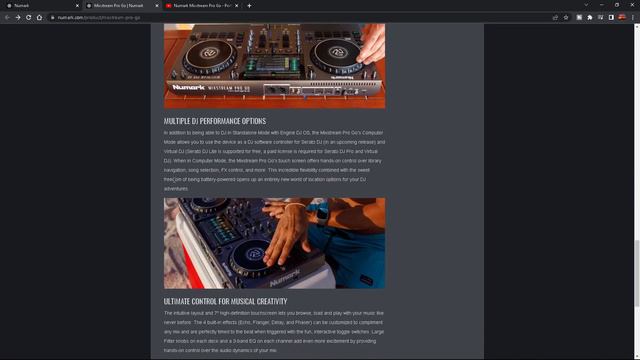 Numark Mixstream Pro GO