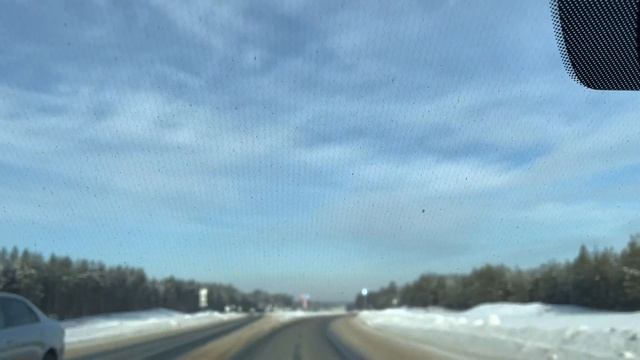 Дороги России. Зеленодольск - Йошкар-Ола в зимний день смотреть онлайн