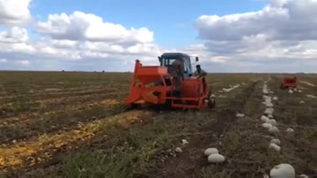 Работа комбайна ТУК-17 смотреть онлайн