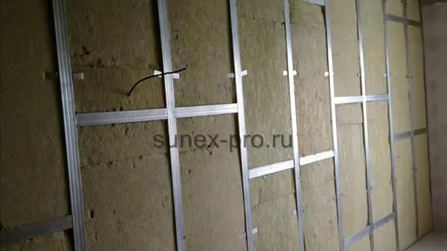 Звукоизоляция стены мембраной TECSOUND.mp4 смотреть онлайн