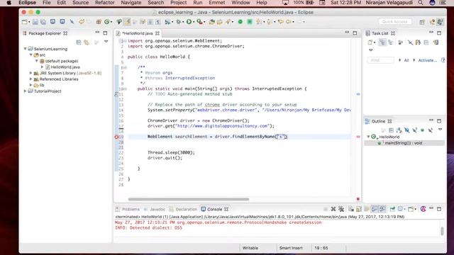 Learning Selenium - (Video 4) Tutorial Series - Search Text and Submit смотреть онлайн