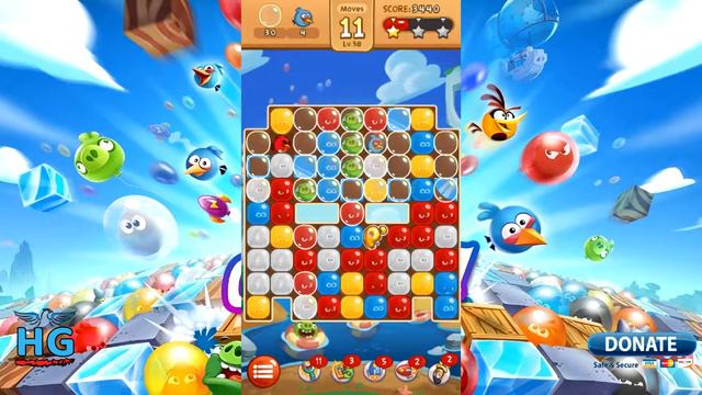 Angry Birds Blast 💥 Level 58 Hard - 3 Stars Walkthrough, No Boosters смотреть онлайн