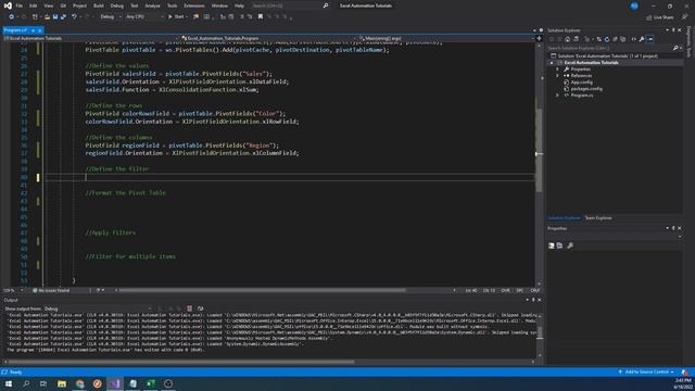 C# Excel Tutorial: How to Create A Pivot Table Programmatically смотреть онлайн