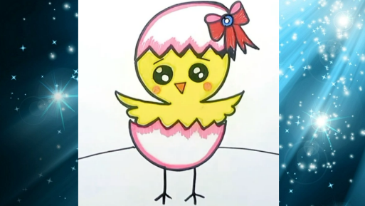 Рисовать легко. Вылупившийся цыпленок смотреть онлайн