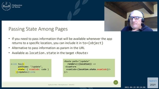 WA1-2021-L21: React Router смотреть онлайн