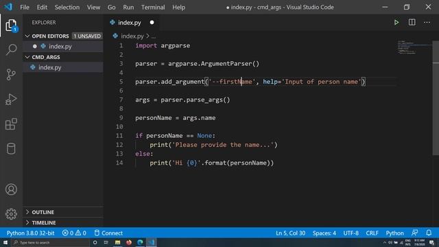 Read named command line inputs in python with argparse module | Taming Python Skill смотреть онлайн