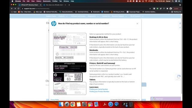 HP Warranty Check - Laptop, Desktop, Monitor, Printer Step By Step Serial Number Lookup Warranty
