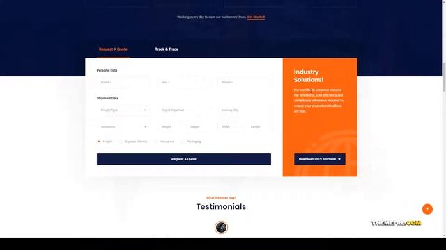 Optime - Logistics and Transportation WordPress Theme logistics company delivery service Akari смотреть онлайн