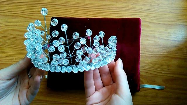Tiara. Диадема из хрустяля " Весеннее настроение".Плетение из проволоки смотреть онлайн