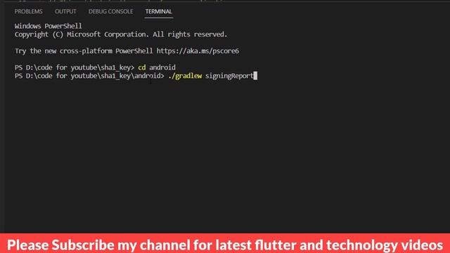 How to generate sha key in flutter || generate sha1 key for firebase || Flutter Tutorial смотреть онлайн