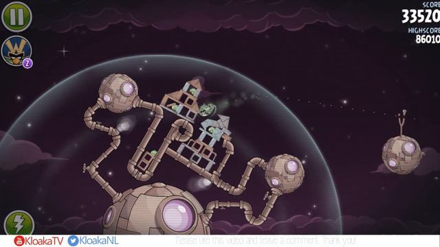 Angry Birds Space - Level M9-10 Brass Hogs Mirror Level Walkthrough (3 Stars) смотреть онлайн