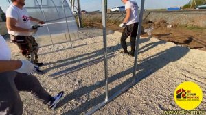 Сборка (Монтаж) теплицы прямостенной с двускатной крышей. Сборка теплицы домик и прямостенная арочн