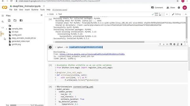 Deepfake on Colab using Python смотреть онлайн
