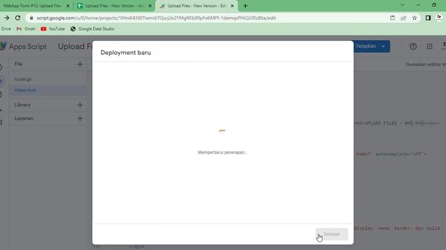 Apps Script - WebApp | Upload Files | Multiple Files | Show Files Icon | Save To Google Drive Part смотреть онлайн
