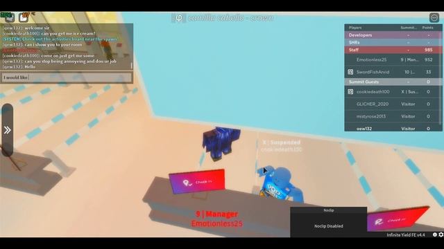 Roblox Infinite Yield script Trolling! No-Clipping and Blaming смотреть онлайн