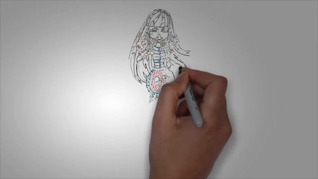 Картинки монстер хай. КАК карандашом НАРИСОВАТЬ МОНСТЕР ХАЙ смотреть онлайн